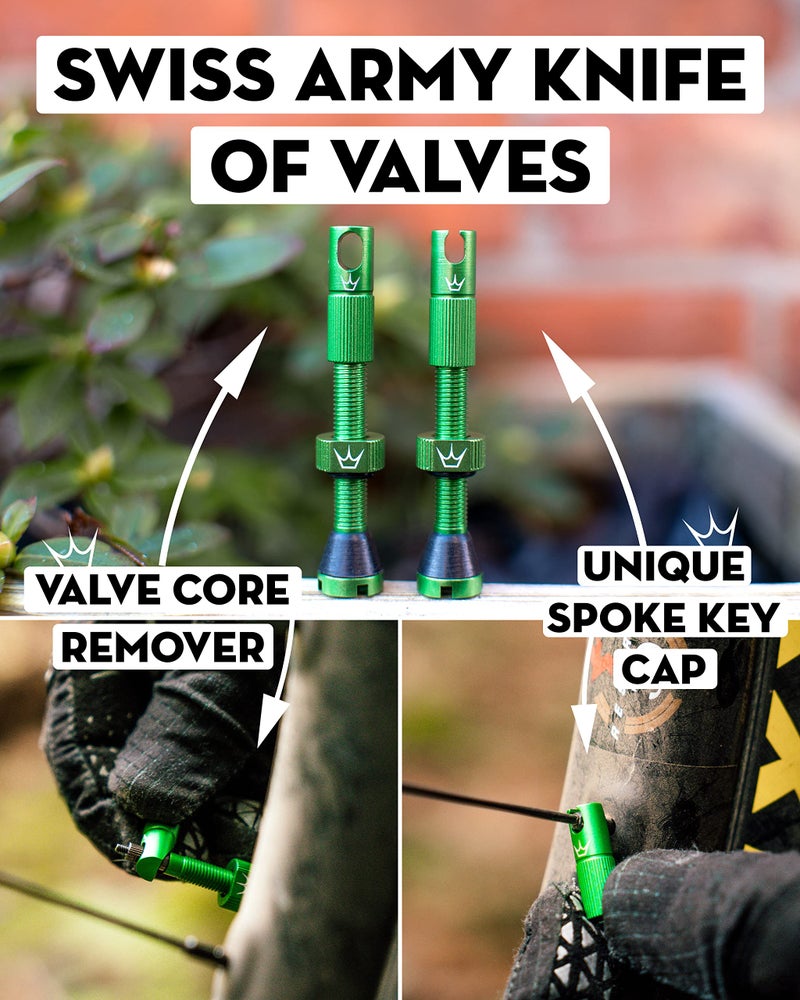 Peaty'S X Chris King (Mk2) Tubeless Valves  42Mm  Emerald - Image 4