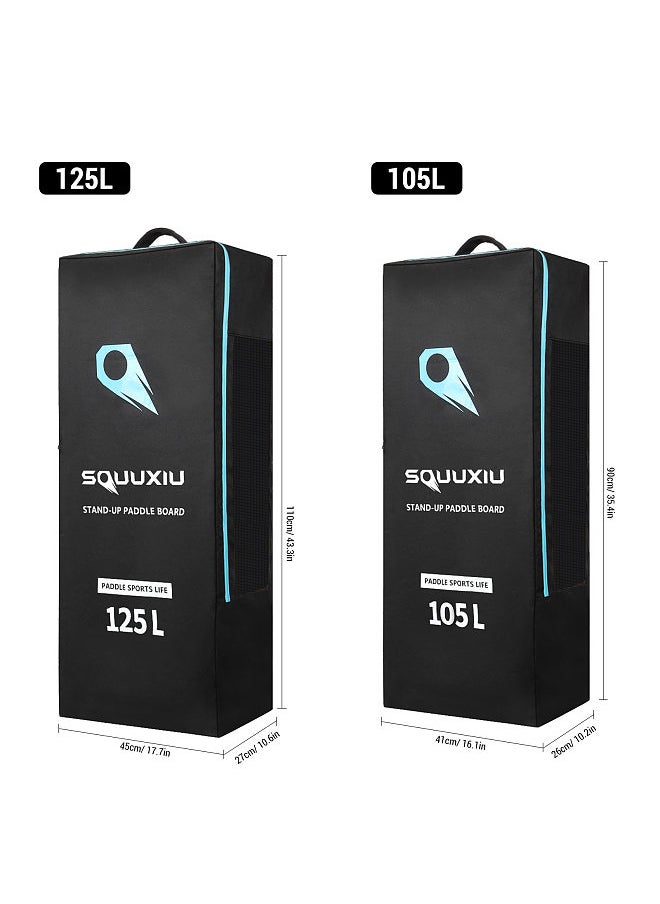 ماركة غير محددة 125L نفخ Paddleboard حقيبة SUP مجلس حقيبة ركوب الأمواج على ظهره الوقوف مجلس الكتف على ظهره  - Image 2