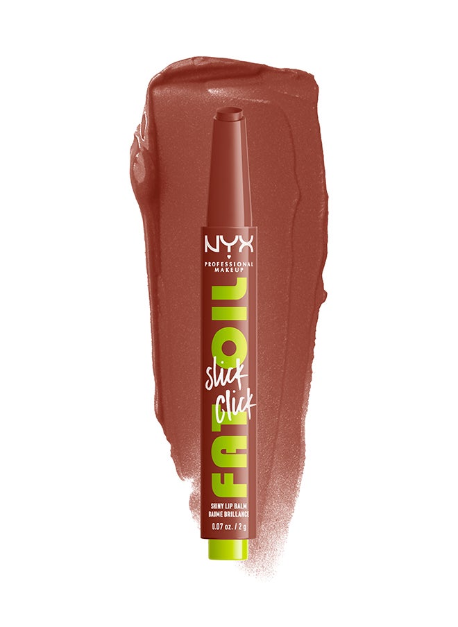 NYX PROFESSIONAL MAKEUP - Fat Oil Slick Click Shiny Lip Balm - Link In My Bio - Image 1