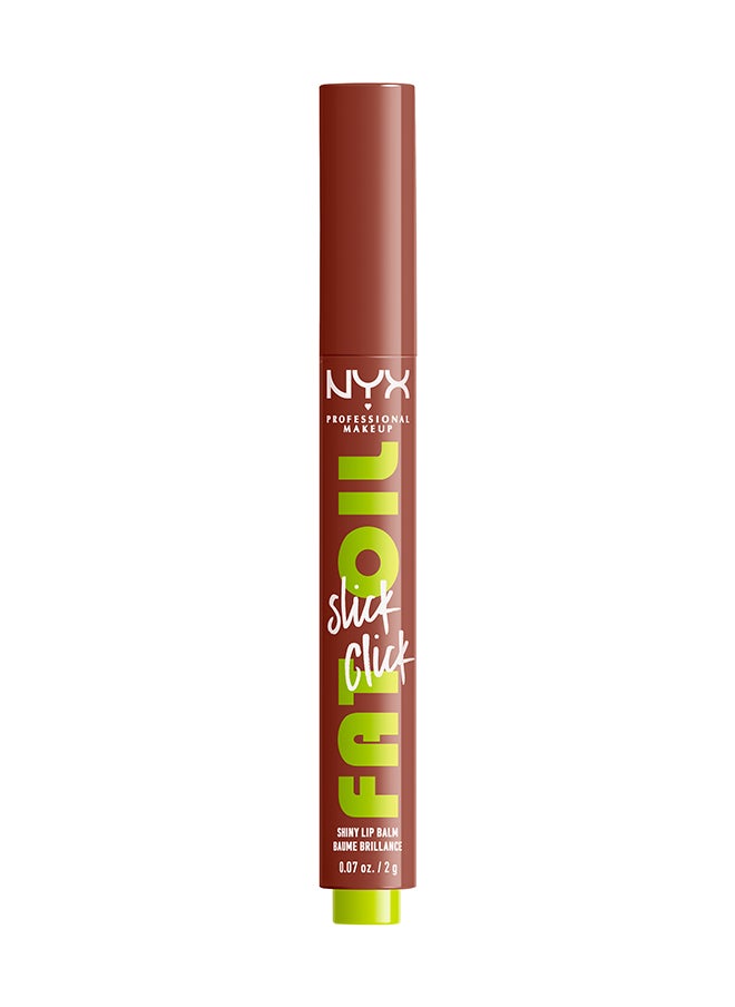 NYX PROFESSIONAL MAKEUP - Fat Oil Slick Click Shiny Lip Balm - Link In My Bio - Image 1