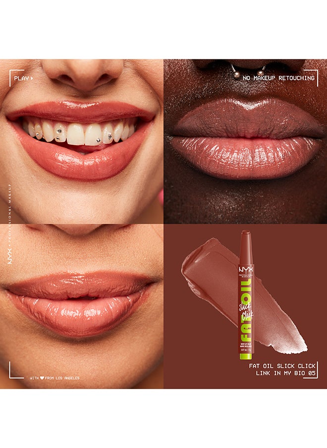 NYX PROFESSIONAL MAKEUP - Fat Oil Slick Click Shiny Lip Balm - Link In My Bio - Image 1
