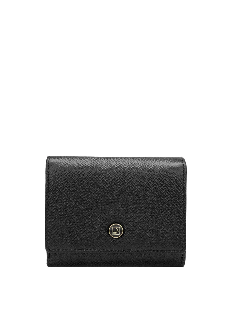 Da Milano Genuine Leather Black Ladies Wallet