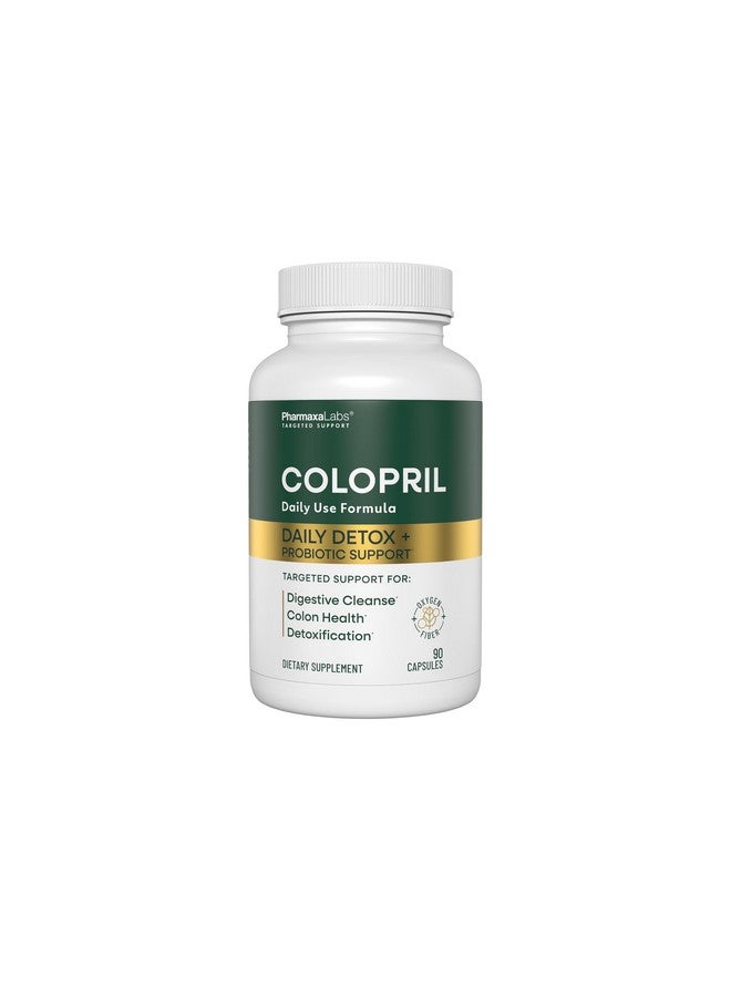 Generic Colopril Colon Cleanse Dietary Supplement - Supports Cleansing of Bowels & Digestive Tract - Eases Constipation - Ginger Root, Lactobacillus, Psyllium & Magnesium Oxide - 90 Capsules (Pack of 1) 