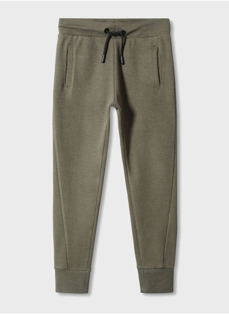 MANGO - Kids Drawstring Sweatpants - Image 1