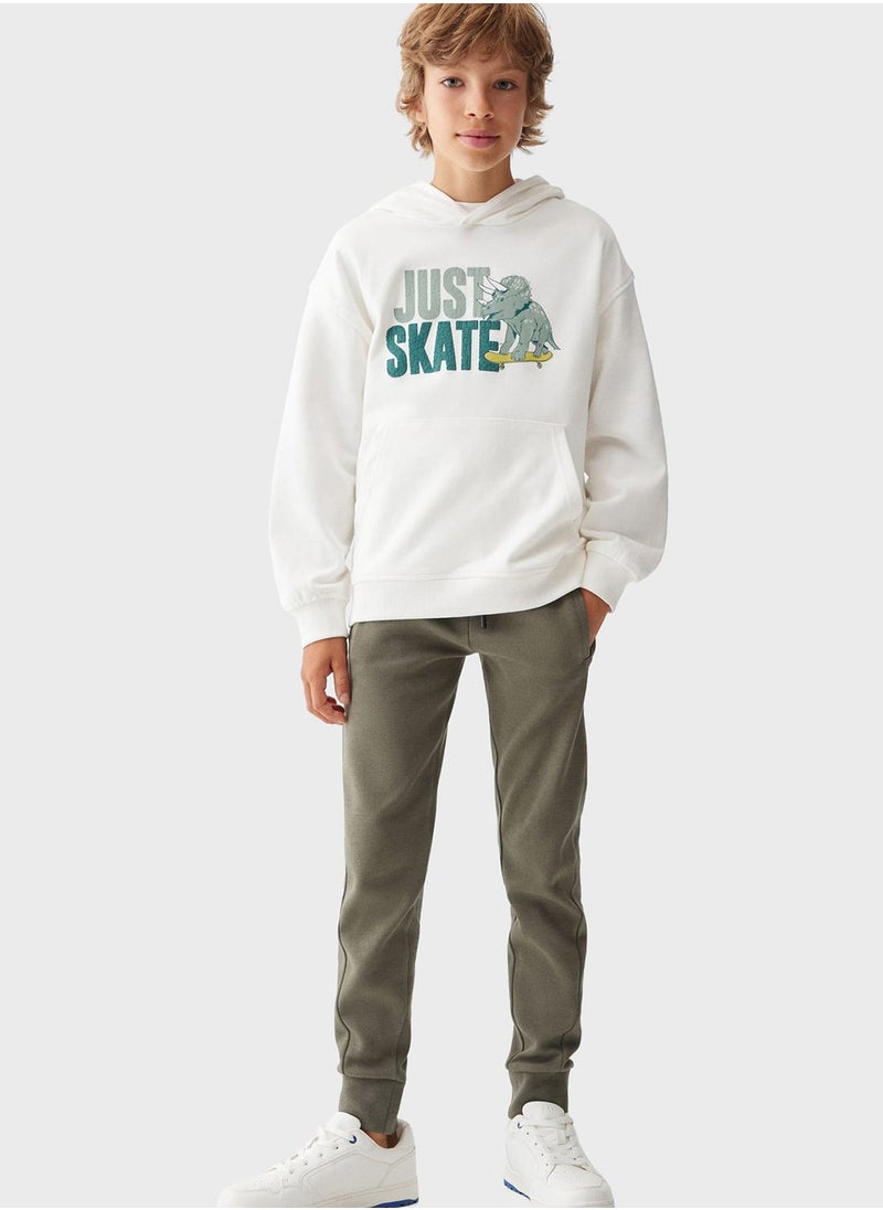 MANGO - Kids Drawstring Sweatpants - Image 1