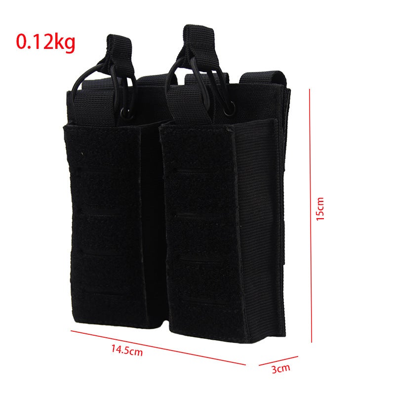 Edc Double Magazine Bag Tactical Magazine Bag Molle Module Accessories Bag Outdoor Tactical Waist Bag Camouflage Hanging Bag - Image 3