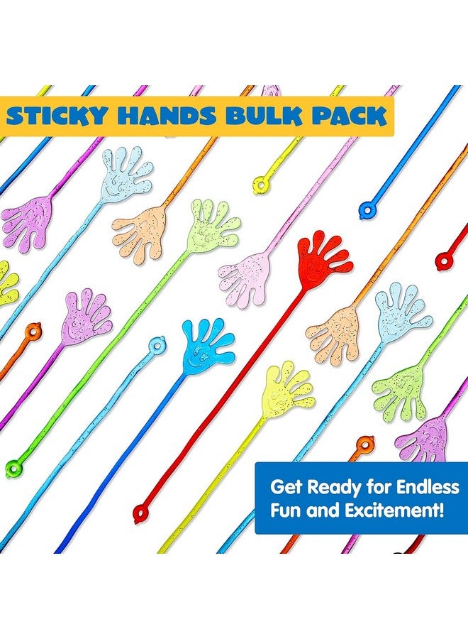 JOYIN 48Pcs Glitter Sticky Hands Party Favors, Party Table Favors Set for Kids, Holiday Traditions, Classroom Treasure Box Carnival Prizes Bulk Pinata Stuff Mini Toys - Image 4