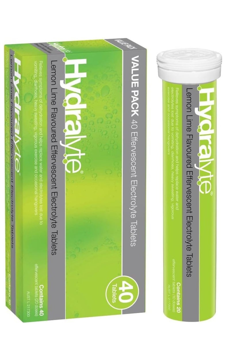 هيدراليت هيدرا لايت أقراص فوارة - ليمون وليمون أخضر  40 حبة - Image 1