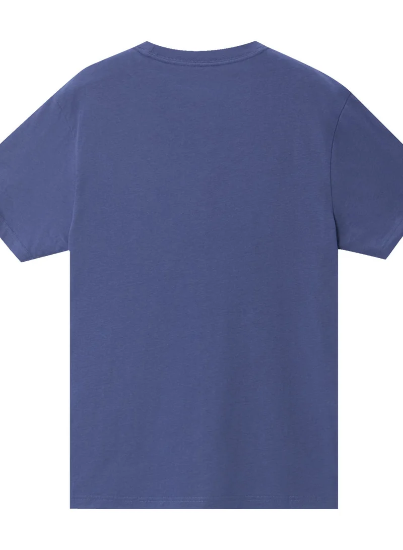 جيوردانو تيشيرت قطني رجالي بياقة دائرية وطبعة مميزة