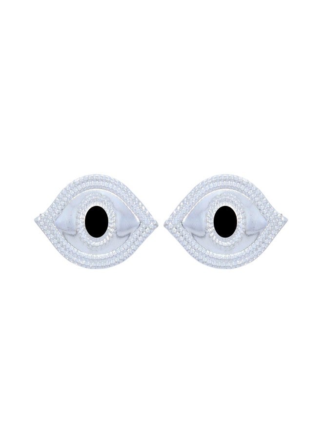 Vail Creations مجموعة Vail Creations المكونة من قطعتين من العيون الفضية الكبيرة للإلهة ماتا هانومان جي - Image 1