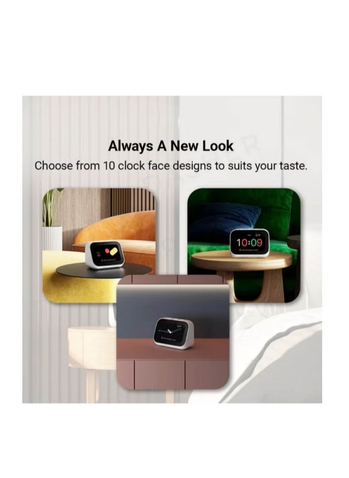 Xiaomi Mi Smart Clock,AI Touch Screen Display Speaker Bluetooth 5.0 WiFi Connection Ok Google Control Smart Home Integration White