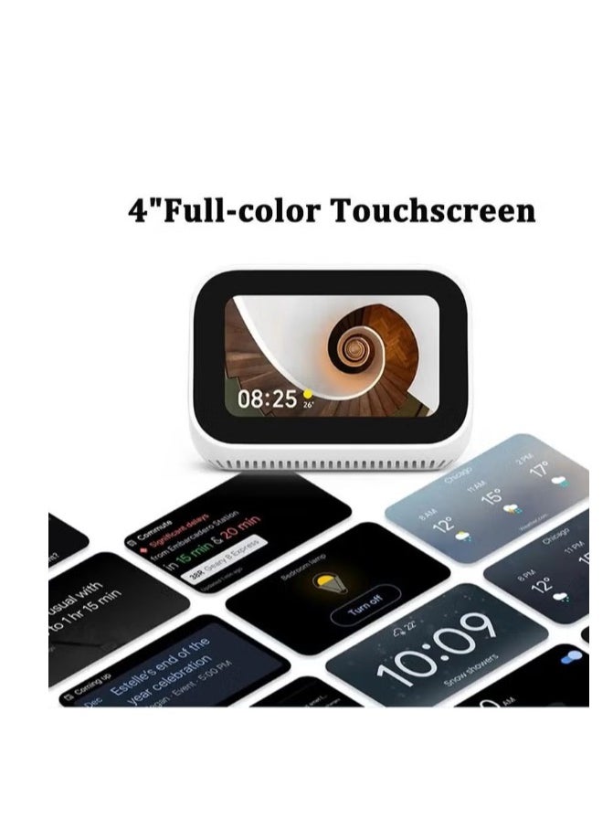 Xiaomi Mi Smart Clock,AI Touch Screen Display Speaker Bluetooth 5.0 WiFi Connection Ok Google Control Smart Home Integration White