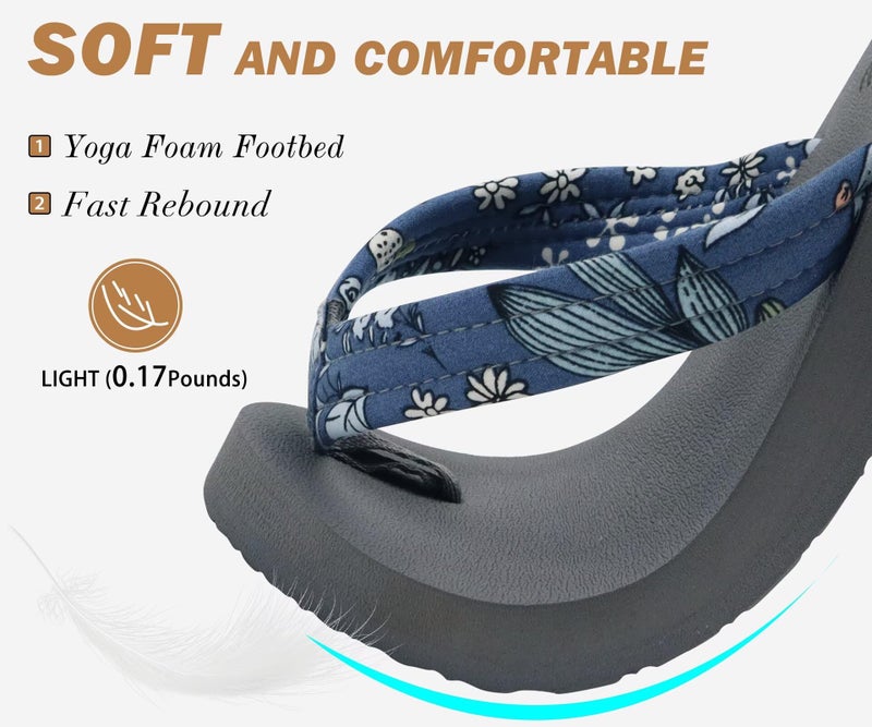 KuaiLu Womens Yoga Mat Flip Flops Comfortable Arch Support Ladies Summer Beach Pool Cushion Walking Thong Sandals Orthotic Slip on Outdoor Slides Travel Essentials Outfits Slippers Shoes Grey Size 8.5 - Image 4