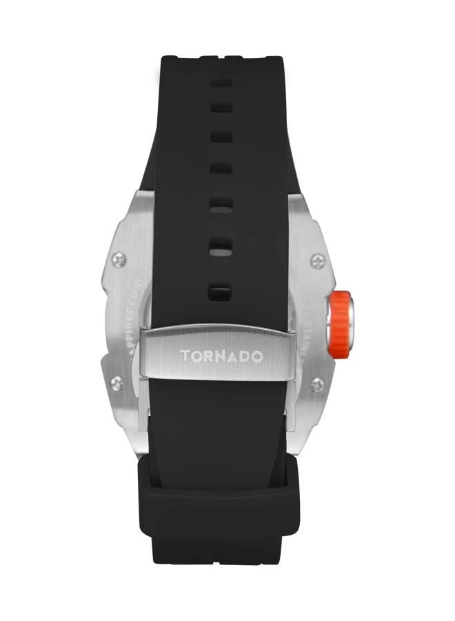 تورنيدو ساعة رجالية أوتوماتيكية بسوار سيليكون - -  مم - Image 3