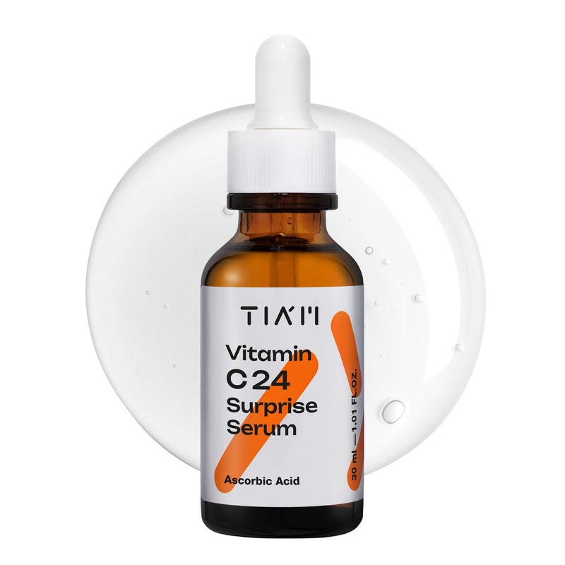 TIA'M Vitamin C24 Surprise Serum, 1.01 fl oz, Glow-Boosting & Anti-Aging with Vitamin E and Ferulic Acid for Dull Skin and Fine Lines, Korean Skin Care - Image 1