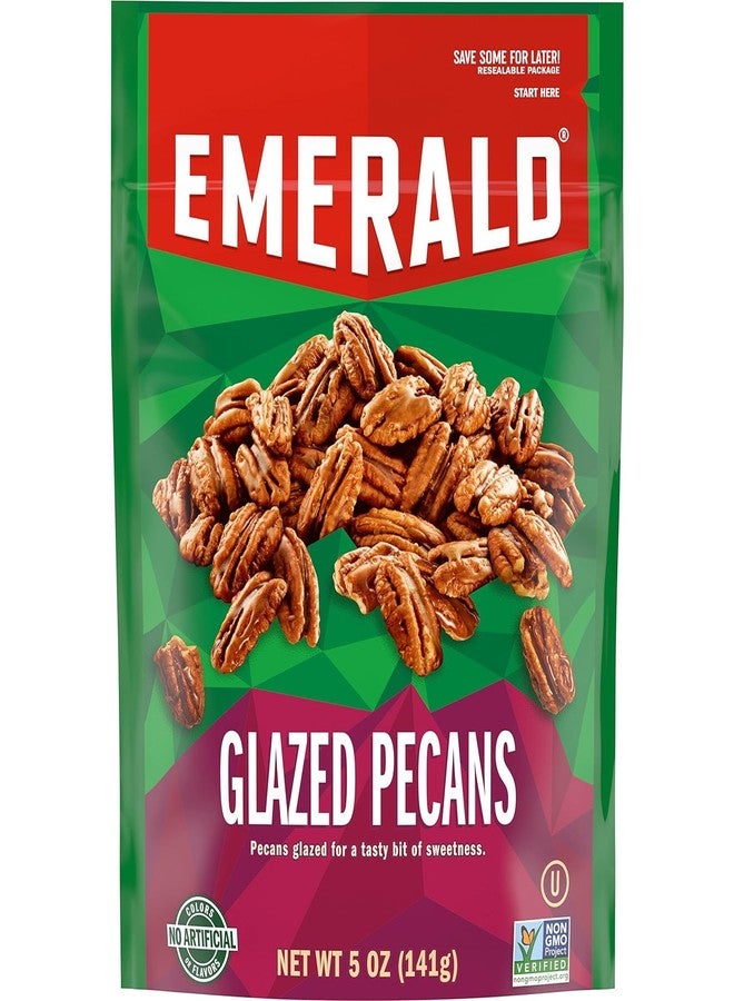Emerald Nuts Combo Variety Pack Featuring Kettle Glazed Pecans & Honey Glazed Cashews | 5 Oz Resealable Bags | Kosher Certified, Non-GMO, Contains No Artificial Preservatives, Flavors or Synthetic Colors - Image 2