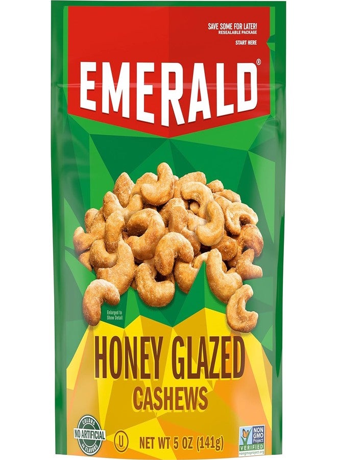 Emerald Nuts Combo Variety Pack Featuring Kettle Glazed Pecans & Honey Glazed Cashews | 5 Oz Resealable Bags | Kosher Certified, Non-GMO, Contains No Artificial Preservatives, Flavors or Synthetic Colors - Image 5