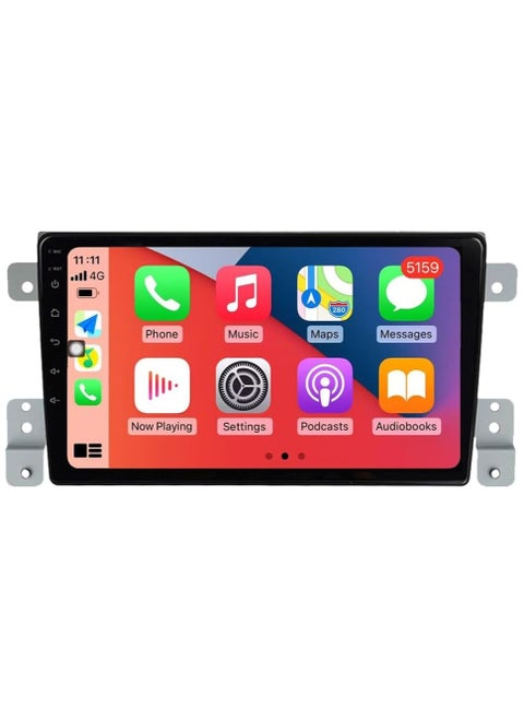 Android Car Stereo for Suzuki Grand Vitara 2005 To 2015 4GB RAM 64GB ROM 9 Inch Support Apple Carplay, MirrorLink WiFi BT, IPS Touch Screen with AHD Camera Included