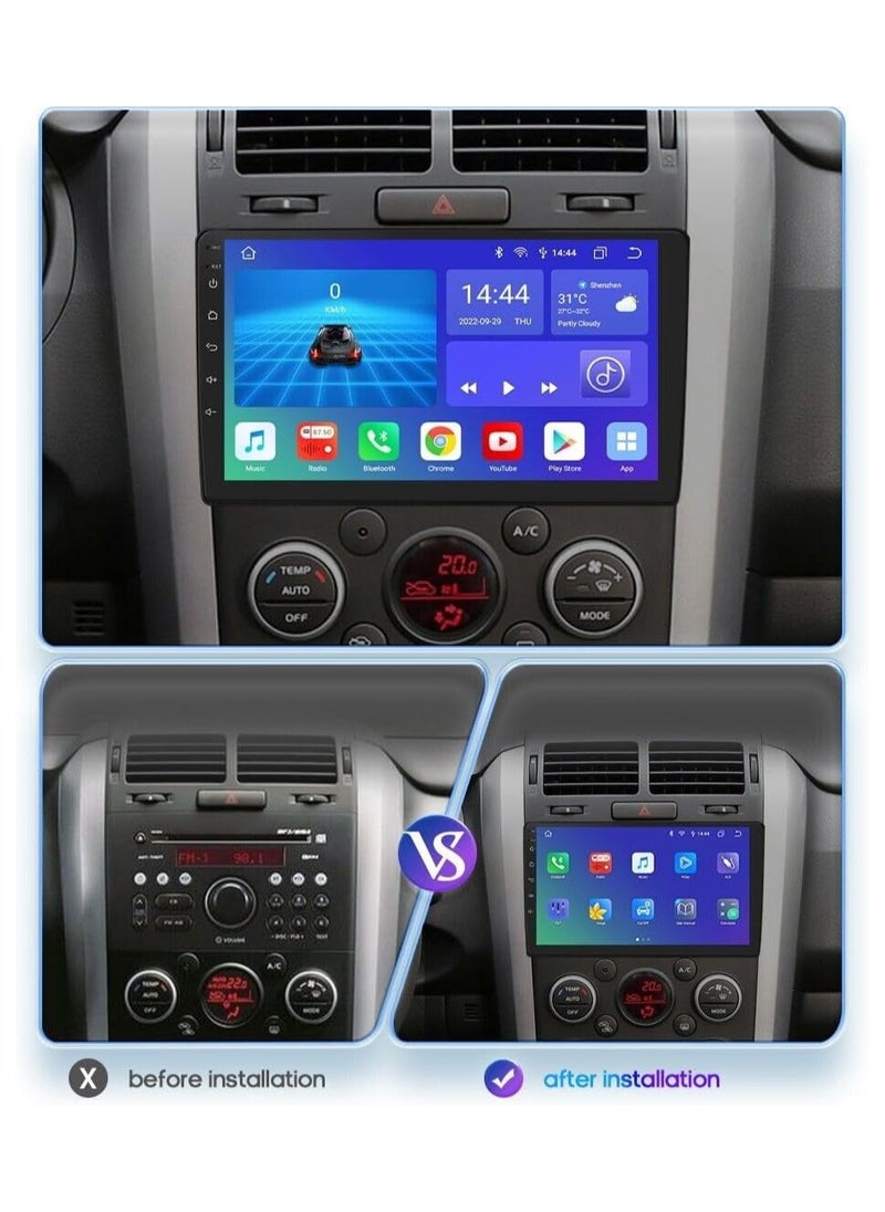 SHEZA STAR - Android Car Stereo for Suzuki Grand Vitara 2005 To 2015 4GB RAM 64GB ROM 9 Inch Support Apple Carplay, MirrorLink WiFi BT, IPS Touch Screen with AHD Camera Included - Image 1