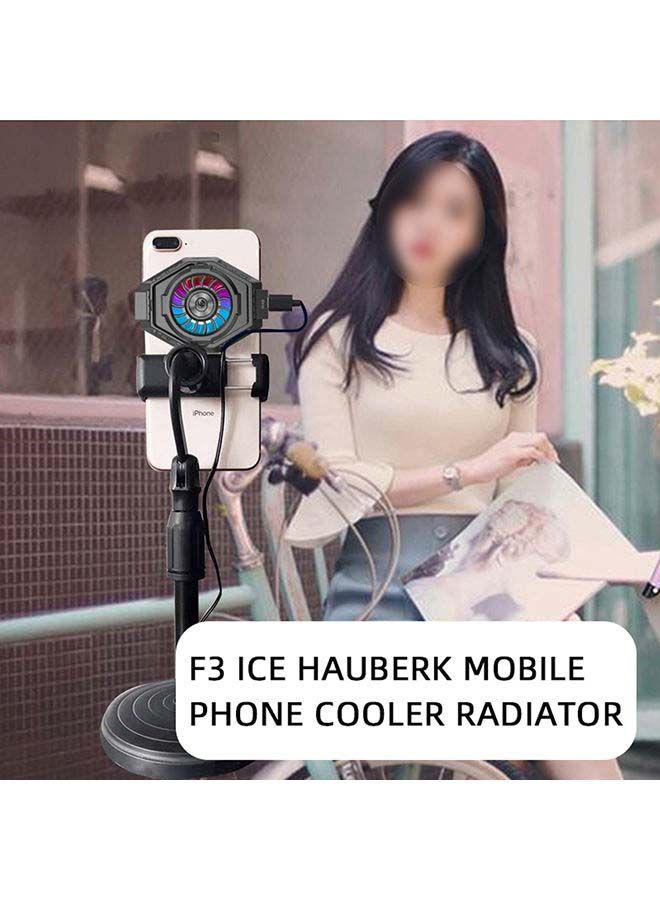 مروحة رادياتير لاسلكية للهاتف مزودة بمقبض قابل للتعديل - Image 5