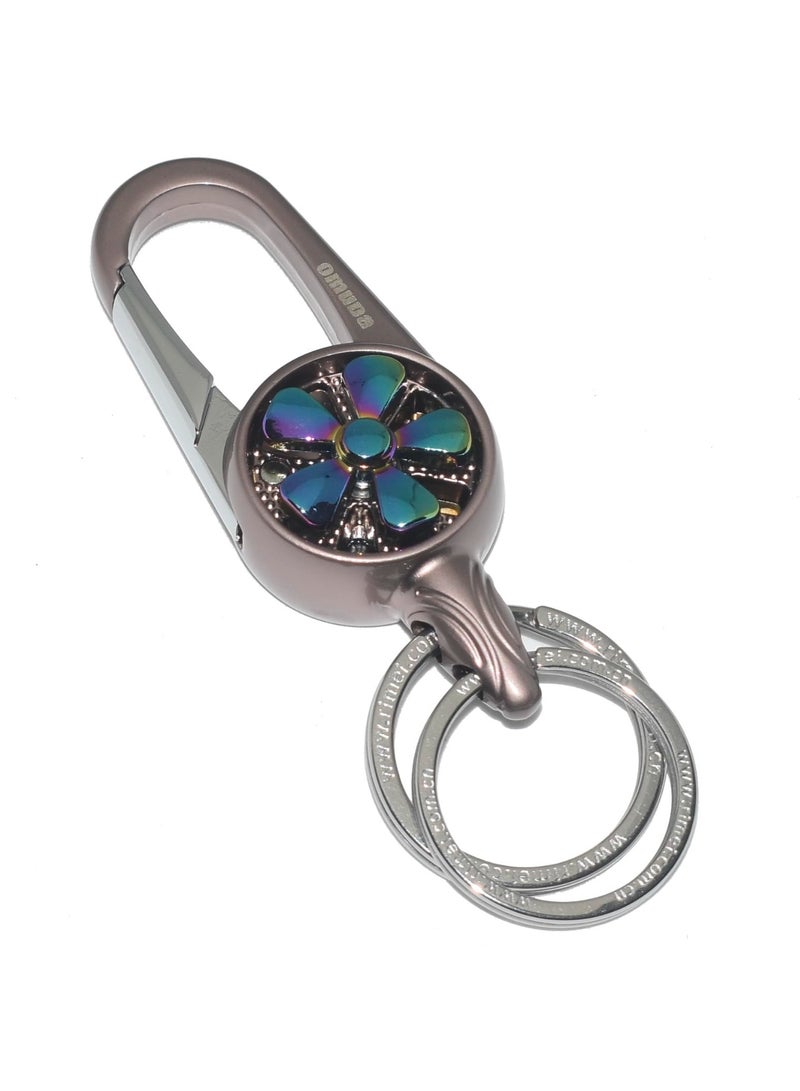 OMUDA Premium & Stylish Hook Locking Metal Keychain for Men & Women - Image 3