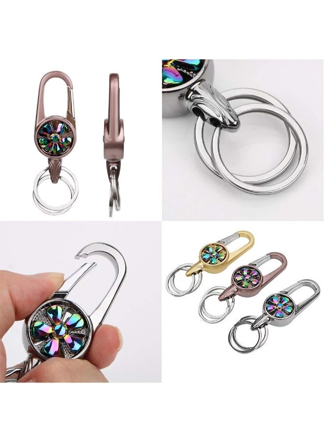 OMUDA Premium & Stylish Hook Locking Metal Keychain for Men & Women - Image 4