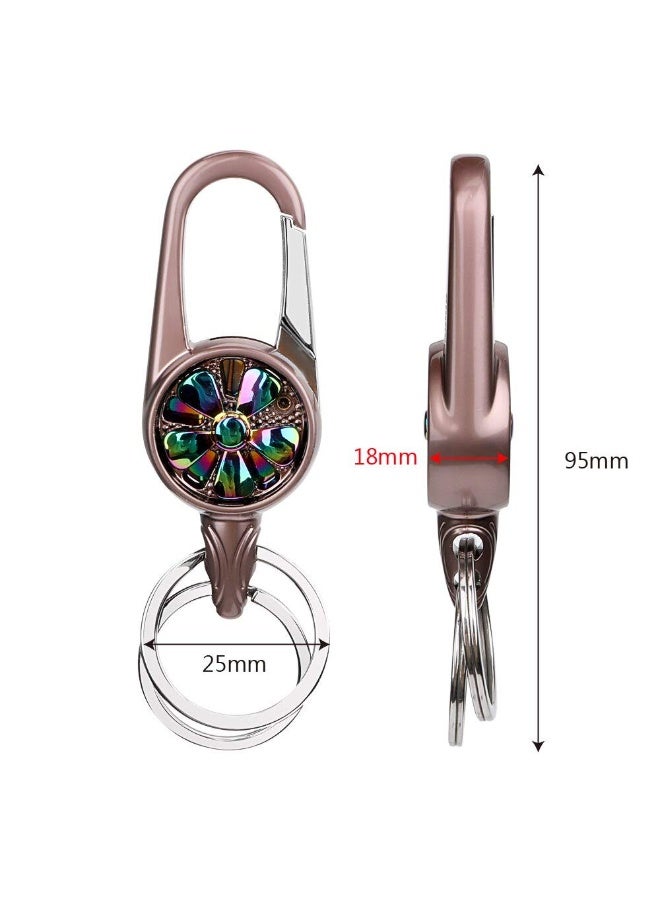 OMUDA Premium & Stylish Hook Locking Metal Keychain for Men & Women - Image 5