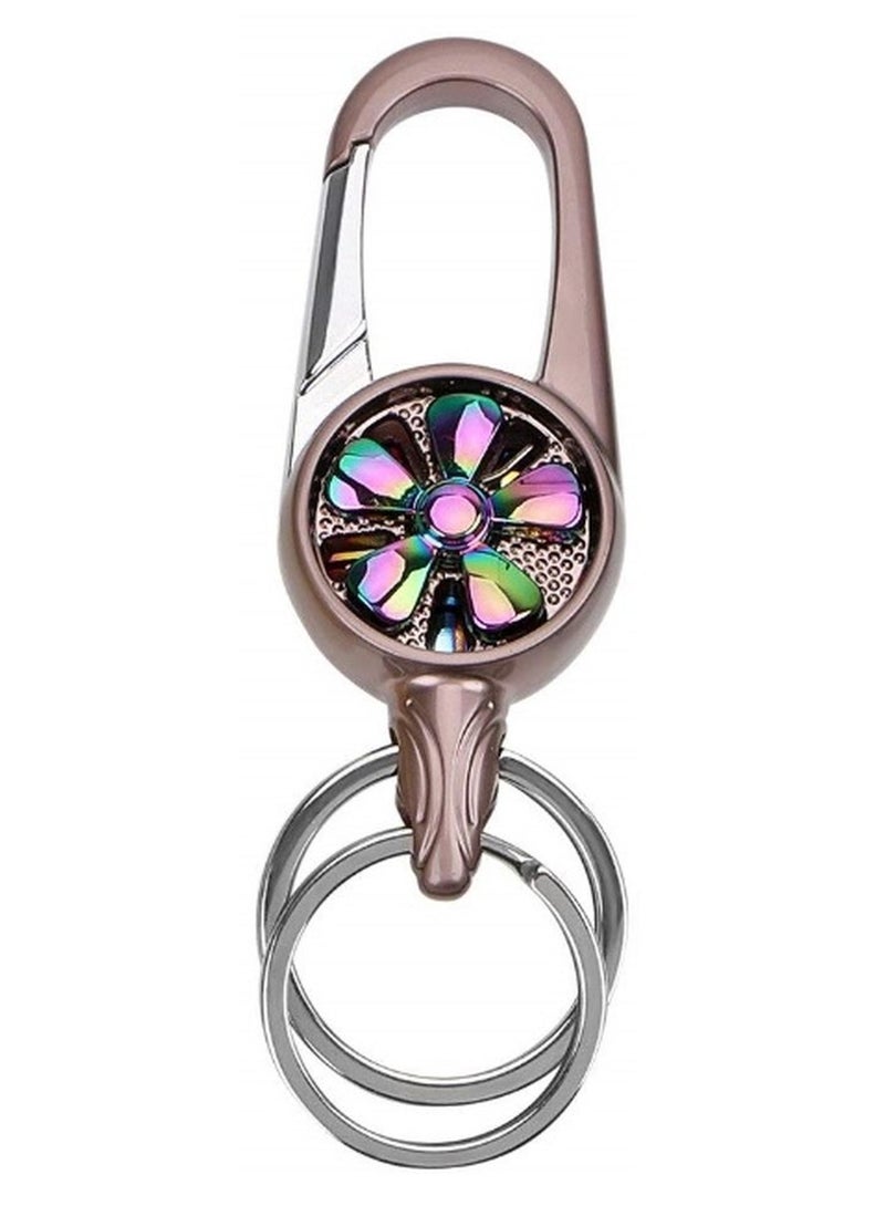 OMUDA Premium & Stylish Hook Locking Metal Keychain for Men & Women - Image 1