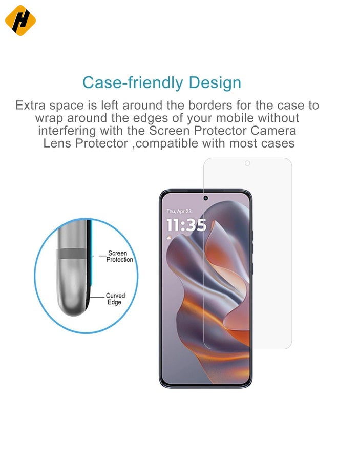 HuHa Screen Protector For Motorola Edge 50 Neo 50pcs 0.26mm 9H 2.5D Tempered Glass Film - Image 3