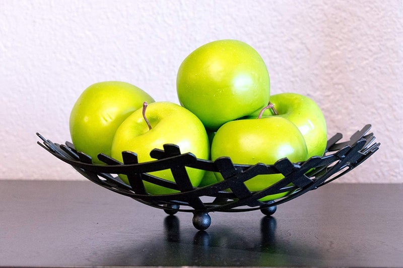 grofly Fruit Plate Metal Snack Plate Vegetable Storage Basket Table Dining Decoration - Image 3