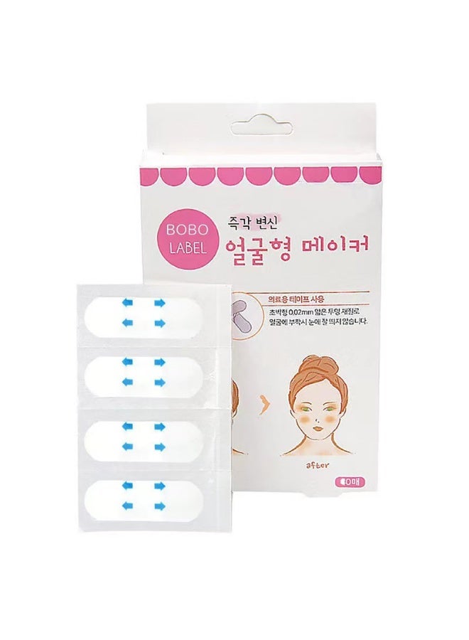Invisible Face Lift Tape 80PCS – Instant V-Shape Jawline Lifting Strips, Skin Tightening Neck & Jowls Tape, Wrinkle & Smile Line Reducer, Waterproof Anti-Sagging Facial Tapes for Natural Firm Look - Image 3