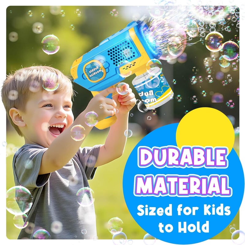 Beria Bubble Machine Toy Bubble Gun Children Blue - Image 4