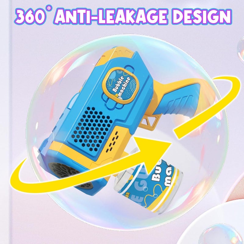 Beria Bubble Machine Toy Bubble Gun Children Blue - Image 5