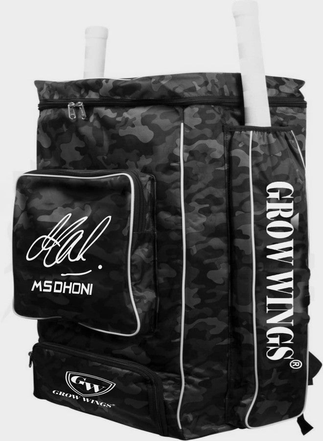Grow wings Cricket Bag, Cricket Backpack, Cricket Kit Bag with Side Bat Pocket & Accessories (Olive Green) - Image 3