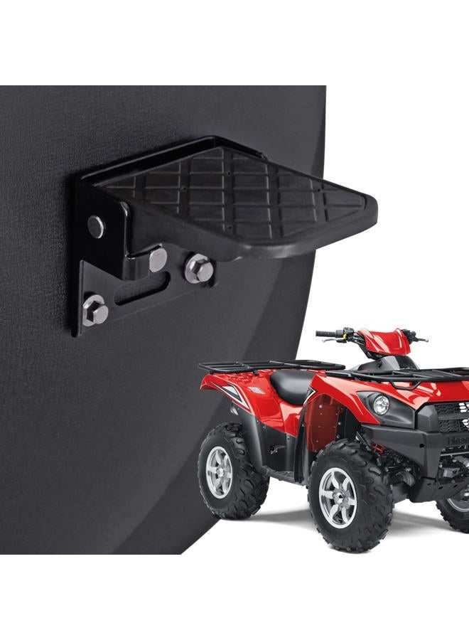 Xislet Pair ATV Foot Rests for Four Wheeler Rear Passenger Foot Peg Universal Compatible with ATV Such as Polaris Sportsman Scrambler Made of Metal and Non-Slip Tread - Image 1