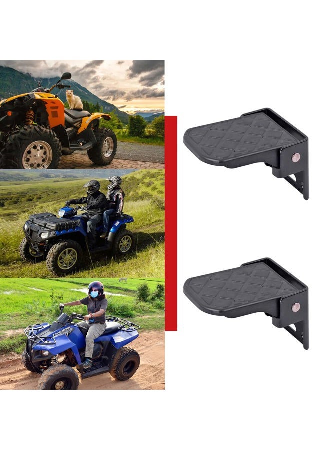 Xislet Pair ATV Foot Rests for Four Wheeler Rear Passenger Foot Peg Universal Compatible with ATV Such as Polaris Sportsman Scrambler Made of Metal and Non-Slip Tread - Image 5
