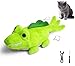 ZeLing HTL Interactive Cat Toys for Indoor Cats Auto Moving Alligator with 360 Random Movement Tail Wagging Rechargeable Cat Exercise Toy with Catnip SelfPlay Fun for Bored Adult CatsGreen - Image 3