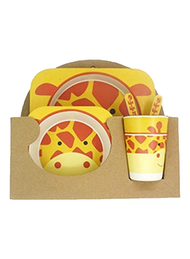 5-Piece Bamboo Fiber Tableware Set - Image 1