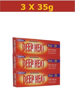DEEP HEAT Pack Of 3 Fast Relief Rub | 3 x 35g  - Image 1
