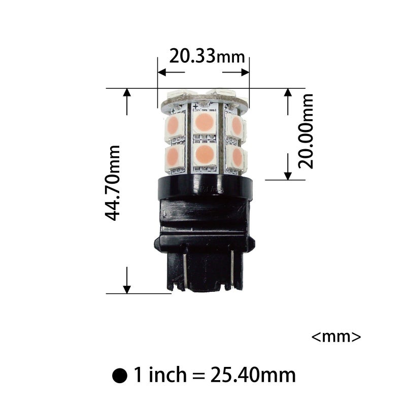PA LED 2PCS 20SMD 3157 Green Auto LED Bulb 12V for Turn Signal, Side Marker, Stop, Back, Tail Light (3056 3156 3156A 3057 4057 3157 4157 T25 Available) - Image 2