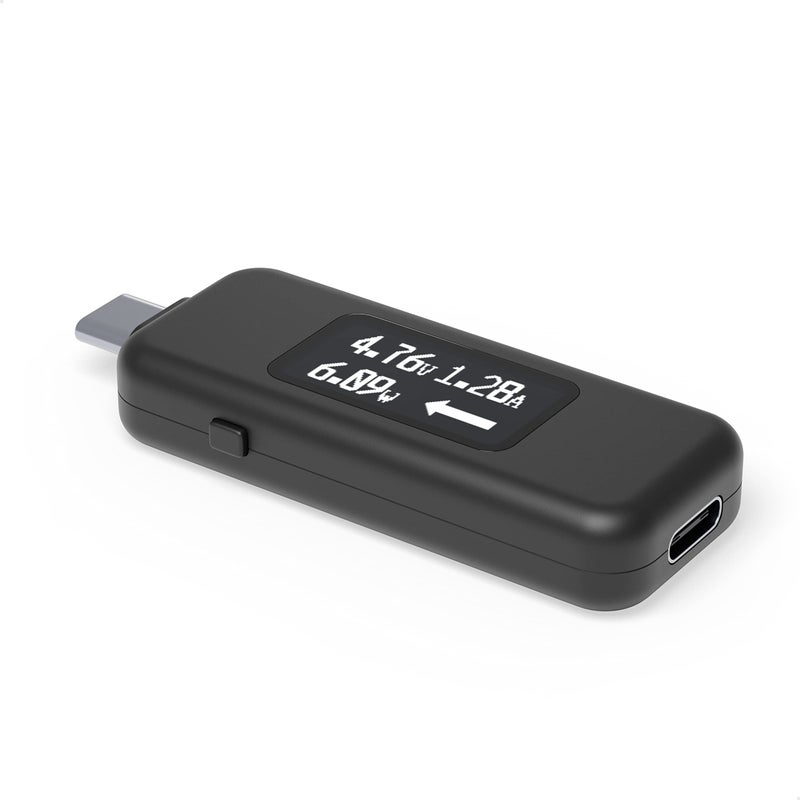 Plugable USB C Power Meter Tester for Monitoring USBC Connections up to 240W Digital Multimeter Tester for USB Type C Cables Laptops Phones Chargers Driverless - Image 2