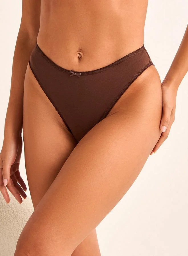 Splash FAV Set Of 5   Bikini Briefs High Waist Bow Detail