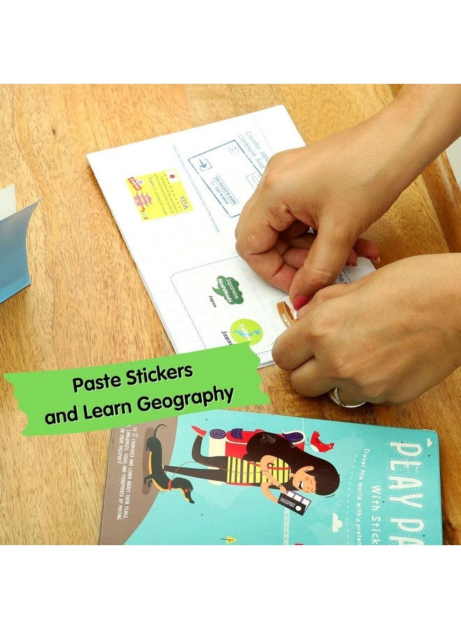 COCOMOCO KIDS Pretend Play Passport With World Map And Stickers Educational Learning Toy For Boys Girls - Unique Birthday Return Gift For Kids Combo Pack Of 10,Multicolor  - Image 5