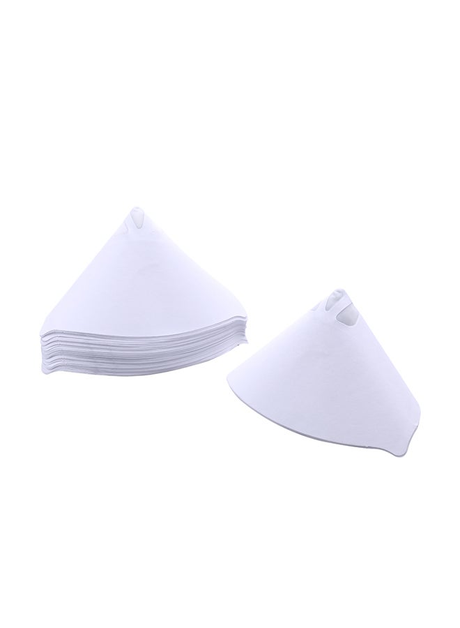 50-Piece Paint Coating Filter Paper White 13.6cm - Image 1