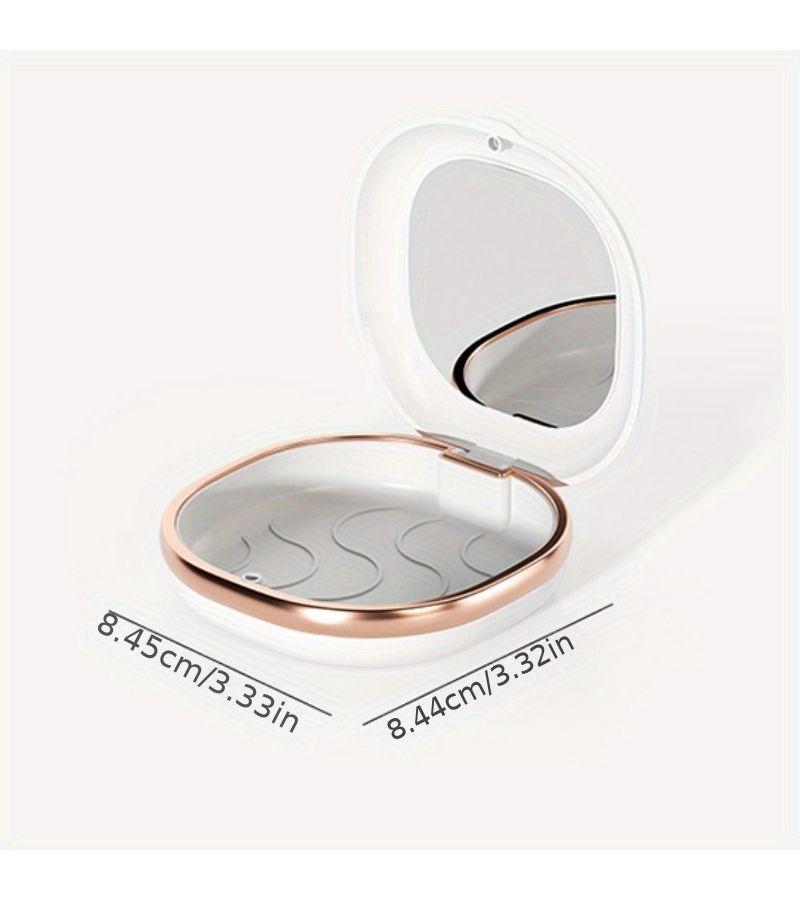 Under Mirror Dental Box Plastic Denture Storage Container with Lock for Travel - Image 3