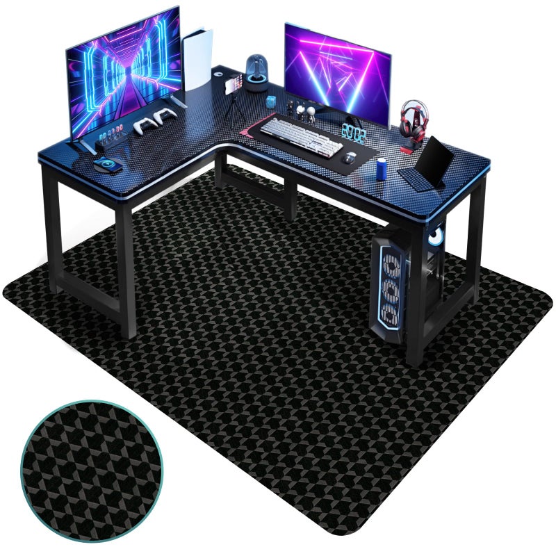 Vicwe Office Chair Mat for Hardwood Floor 63 x 51 Large Chair Mat Gaming Chair Mats for Hardwood Easy Glide for Chairs MultiPurpose Floor Protector Desk Chair Mats for Home Office