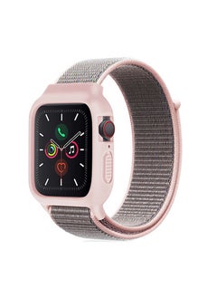 Generic Sport Band and Case for Apple Watch Band 38mm 40mm 41mm, Protective Silicone Bumper Case with Loop Strap for Series 9/8/7/6/5/4/3 for Women Men  - Image 2