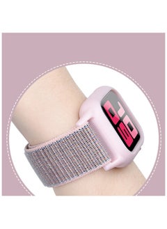 Generic Sport Band and Case for Apple Watch Band 38mm 40mm 41mm, Protective Silicone Bumper Case with Loop Strap for Series 9/8/7/6/5/4/3 for Women Men  - Image 3