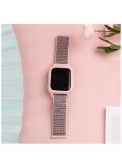 Generic Sport Band and Case for Apple Watch Band 38mm 40mm 41mm, Protective Silicone Bumper Case with Loop Strap for Series 9/8/7/6/5/4/3 for Women Men  - Image 4