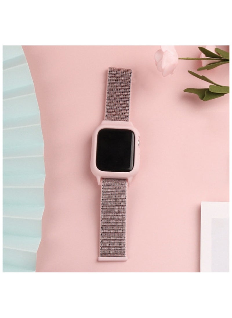 Generic Sport Band and Case for Apple Watch Band 38mm 40mm 41mm, Protective Silicone Bumper Case with Loop Strap for Series 9/8/7/6/5/4/3 for Women Men  - Image 4